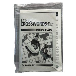 Lyriq Crosswords for Windows PC Software with User Guide Floppy Disk Vintage